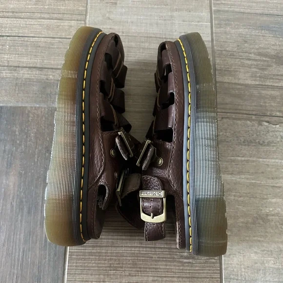 Dr Martens WRENLIE Grizzly Leather Fisherman Sandals Women’s size 8 - Picture 8 of 9